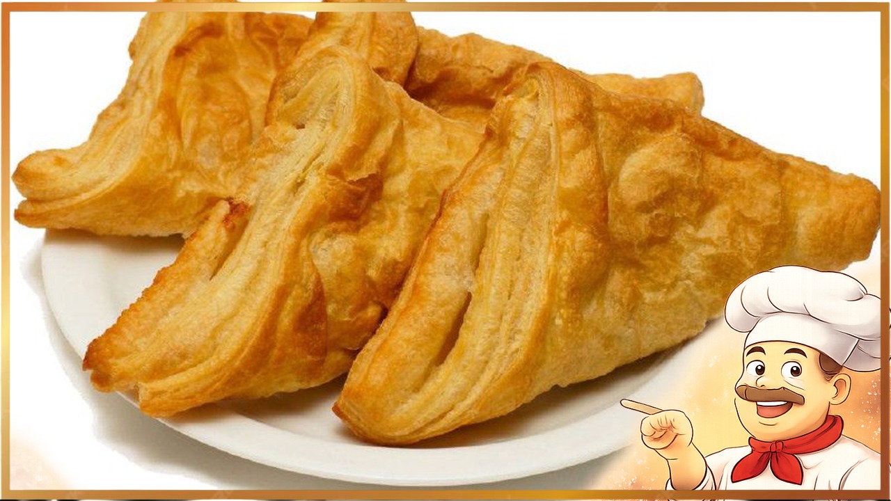 Слойки с курицей и сыром