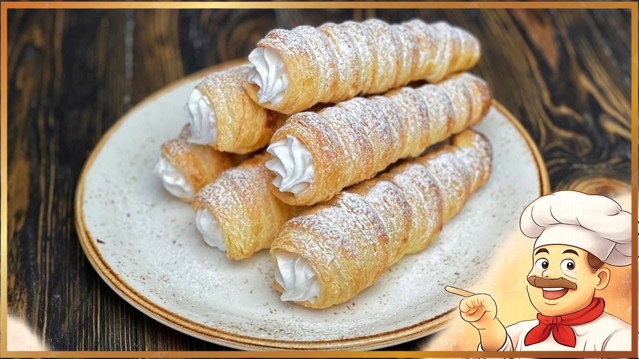 Слоеные трубочки из детства