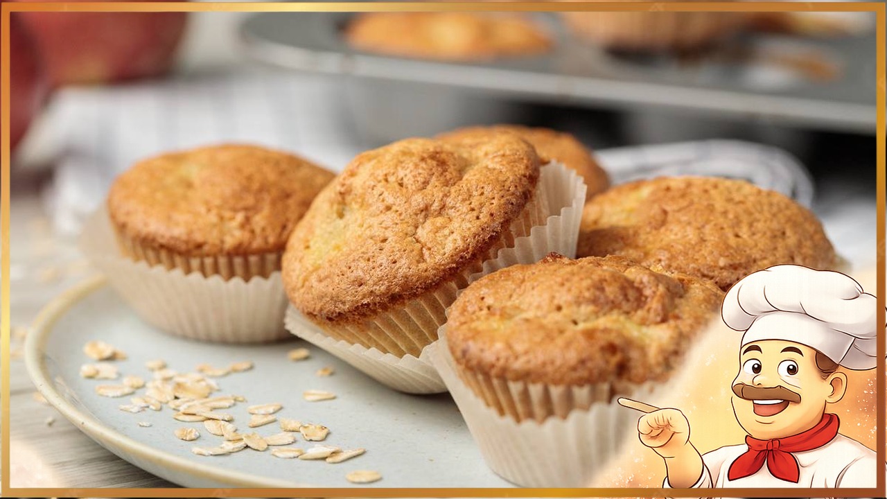 Яблочные кексы с миндалем