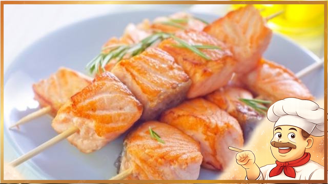 Шашлык из сёмги с соевым соусом