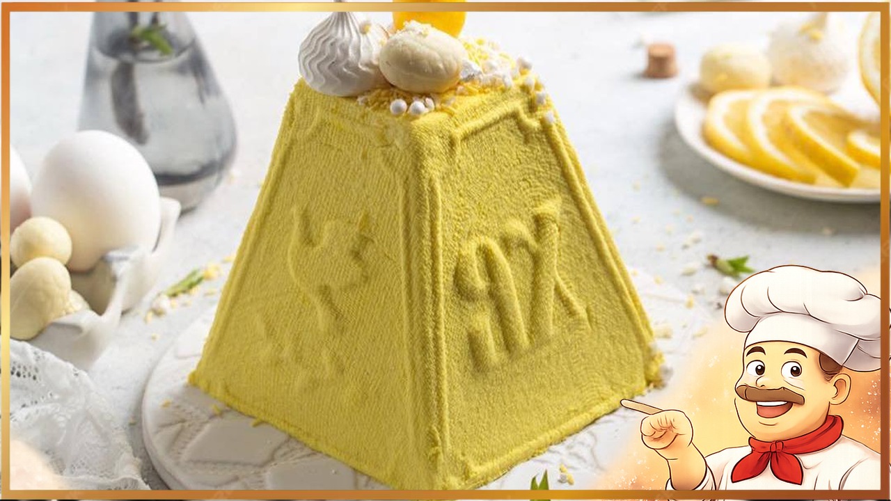 Лимонная творожная пасха