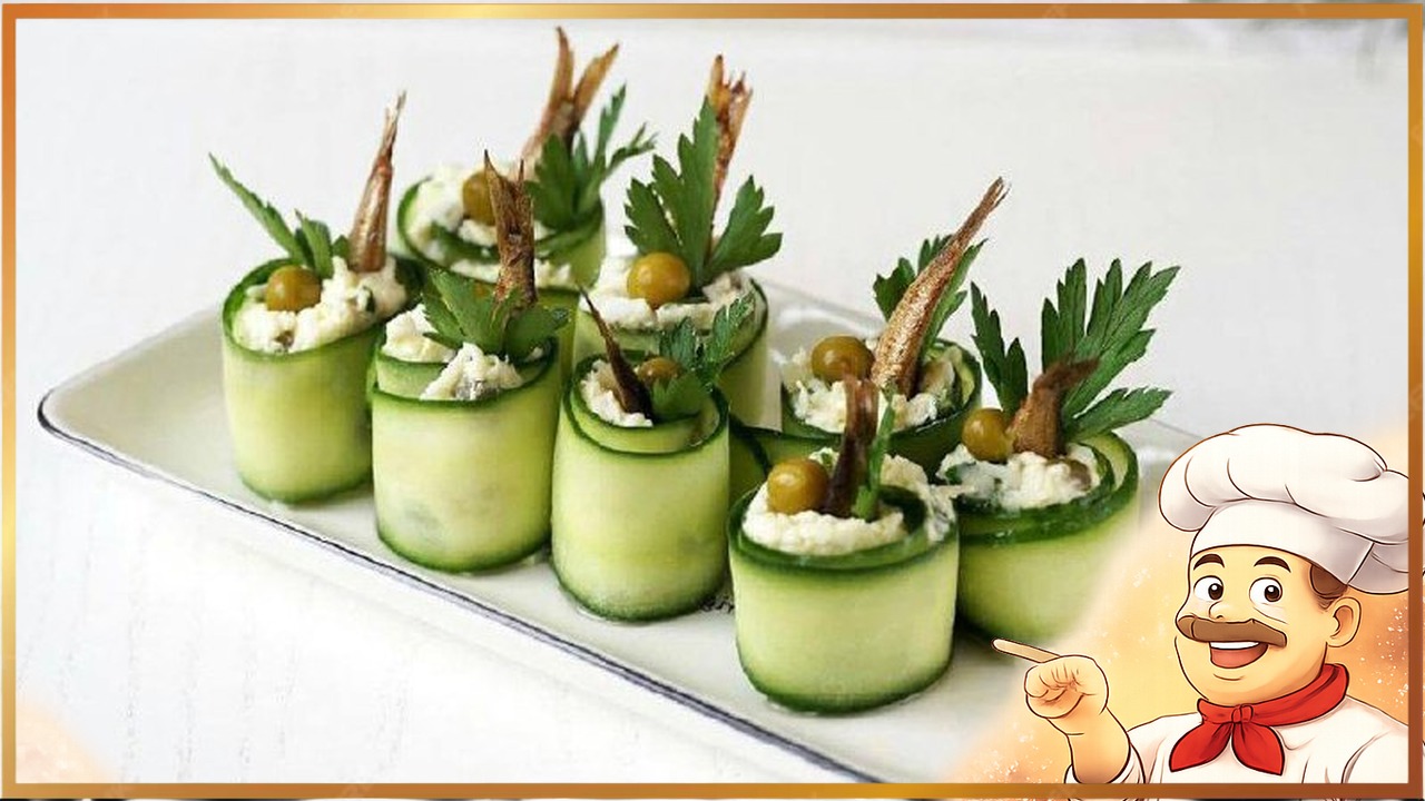 Рулетики со шпротами