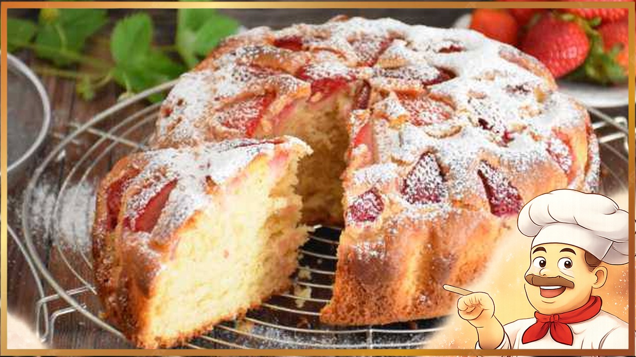 Клубничный кекс