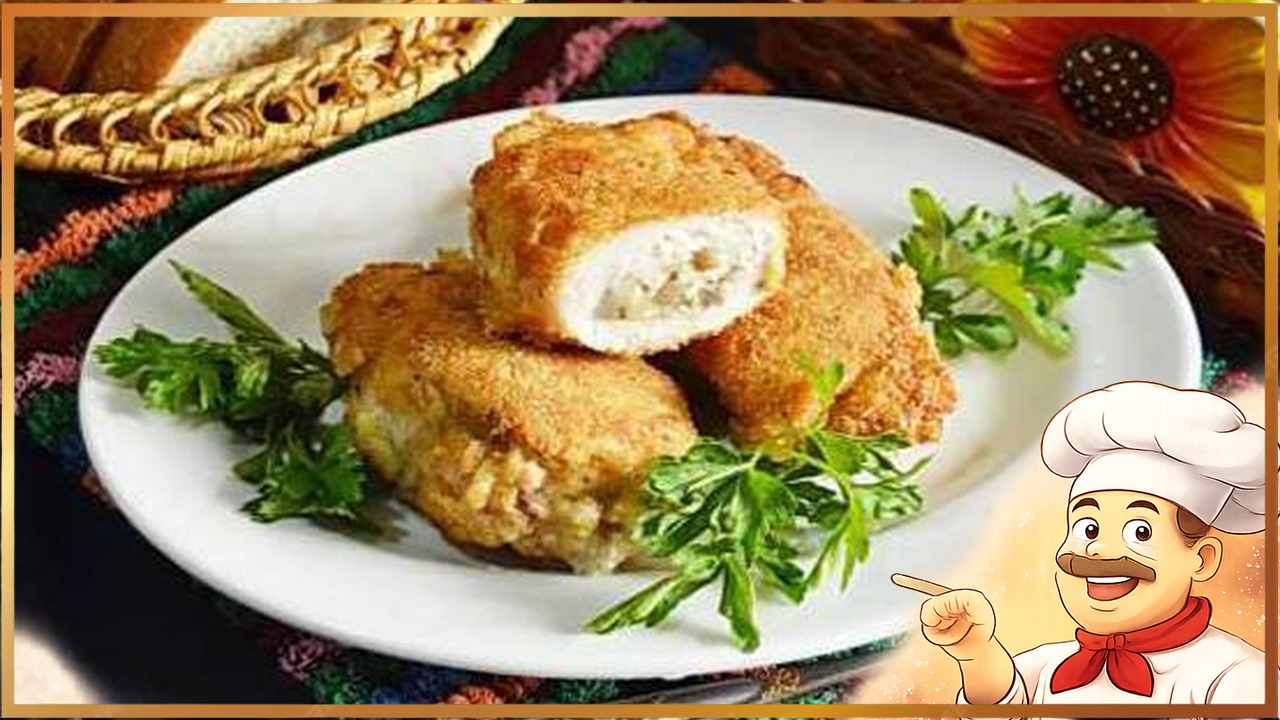 Куриные зразы с грибами