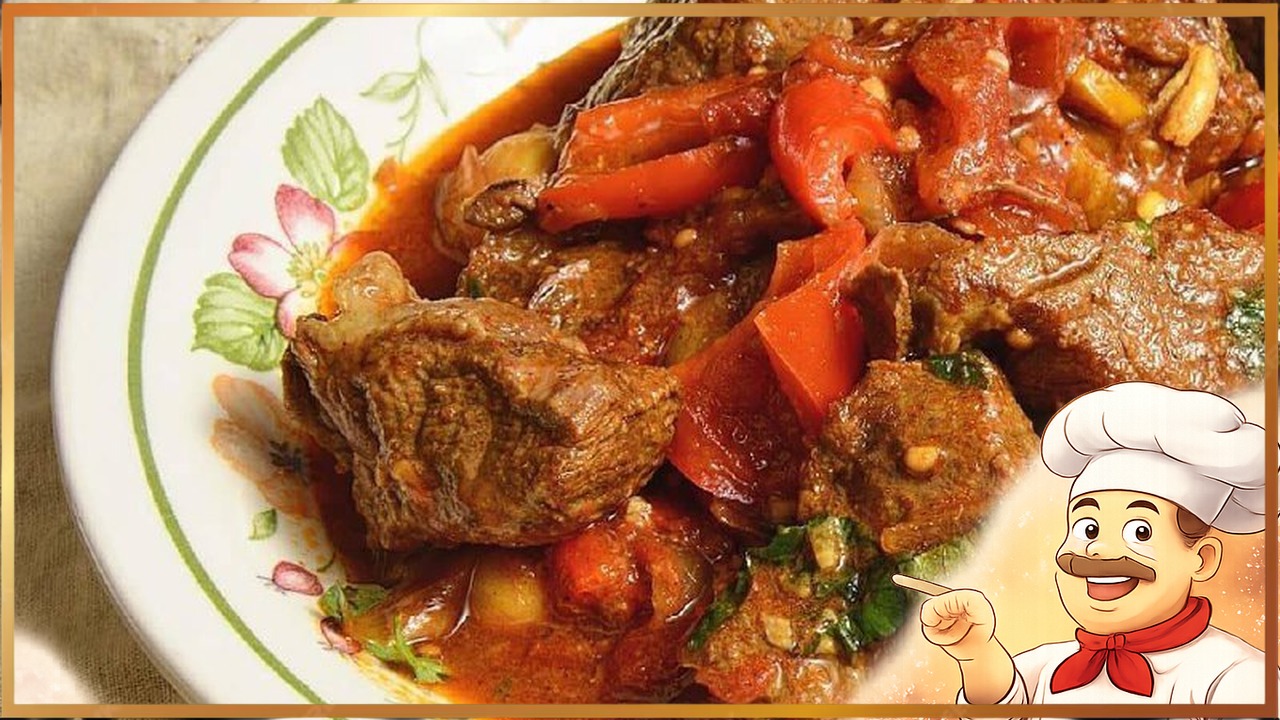 Свиной гуляш по-домашнему