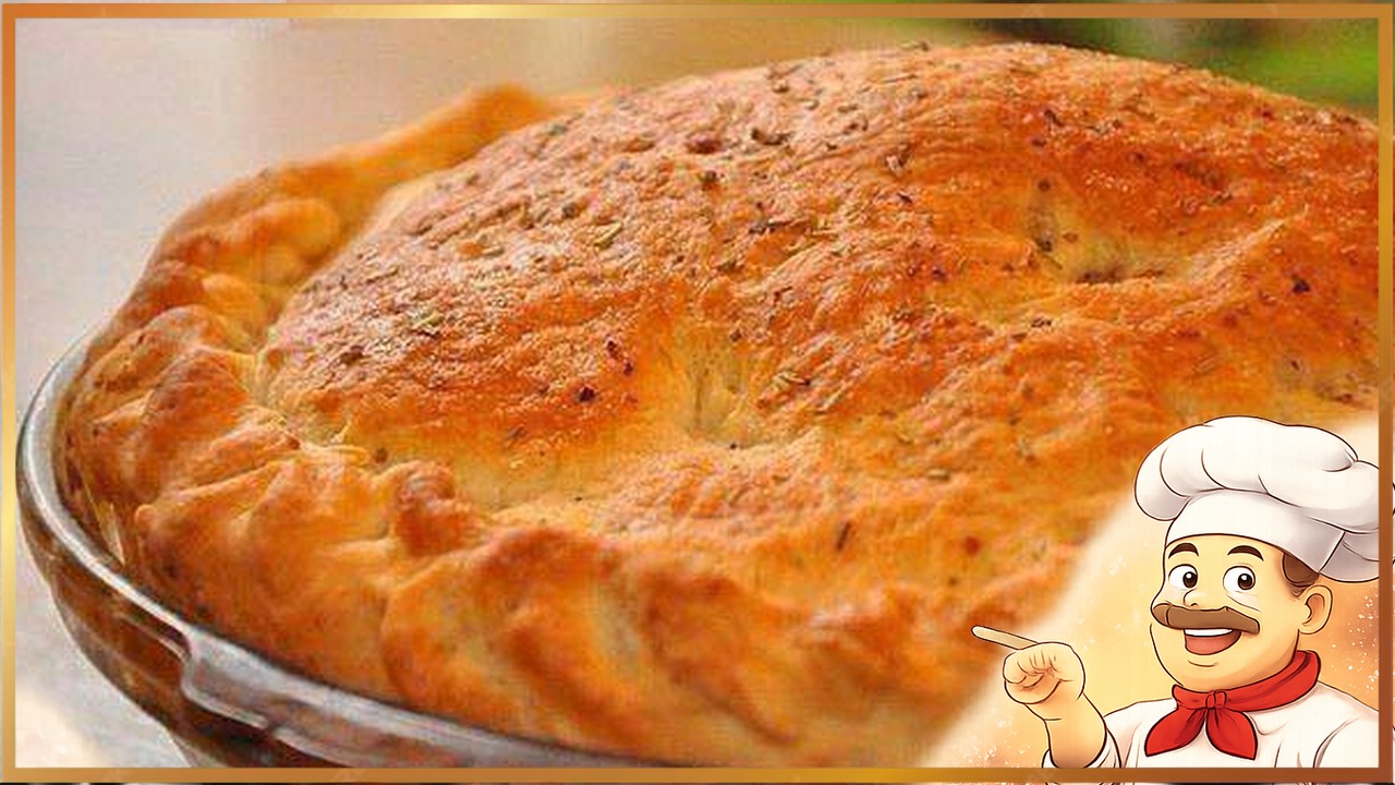 Домашний пирог с мясом