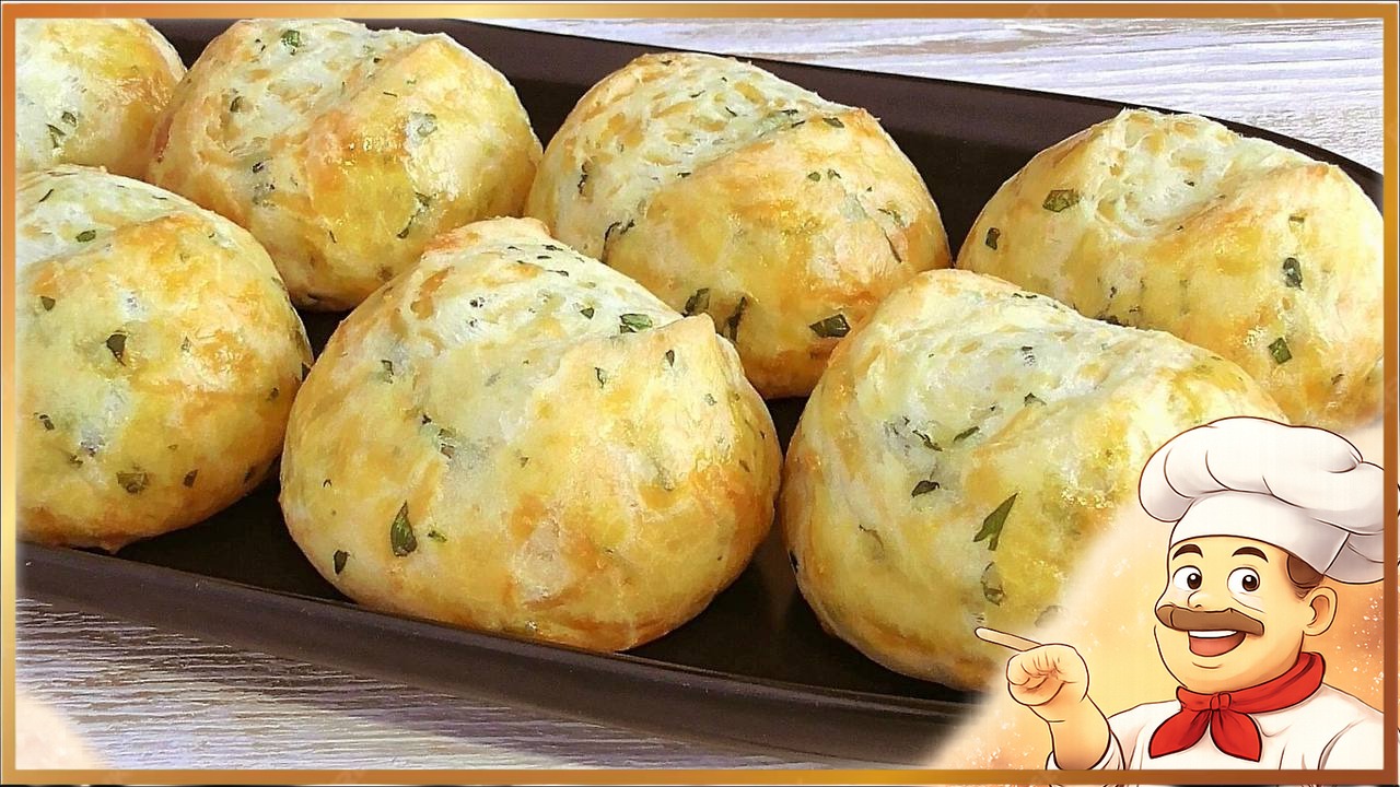 Сырные булочки с зеленью