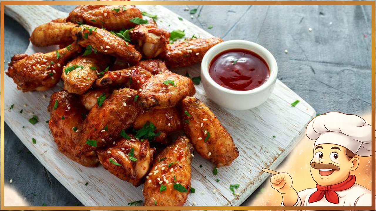 Хрустящие куриные крылья, запечённые в духовке