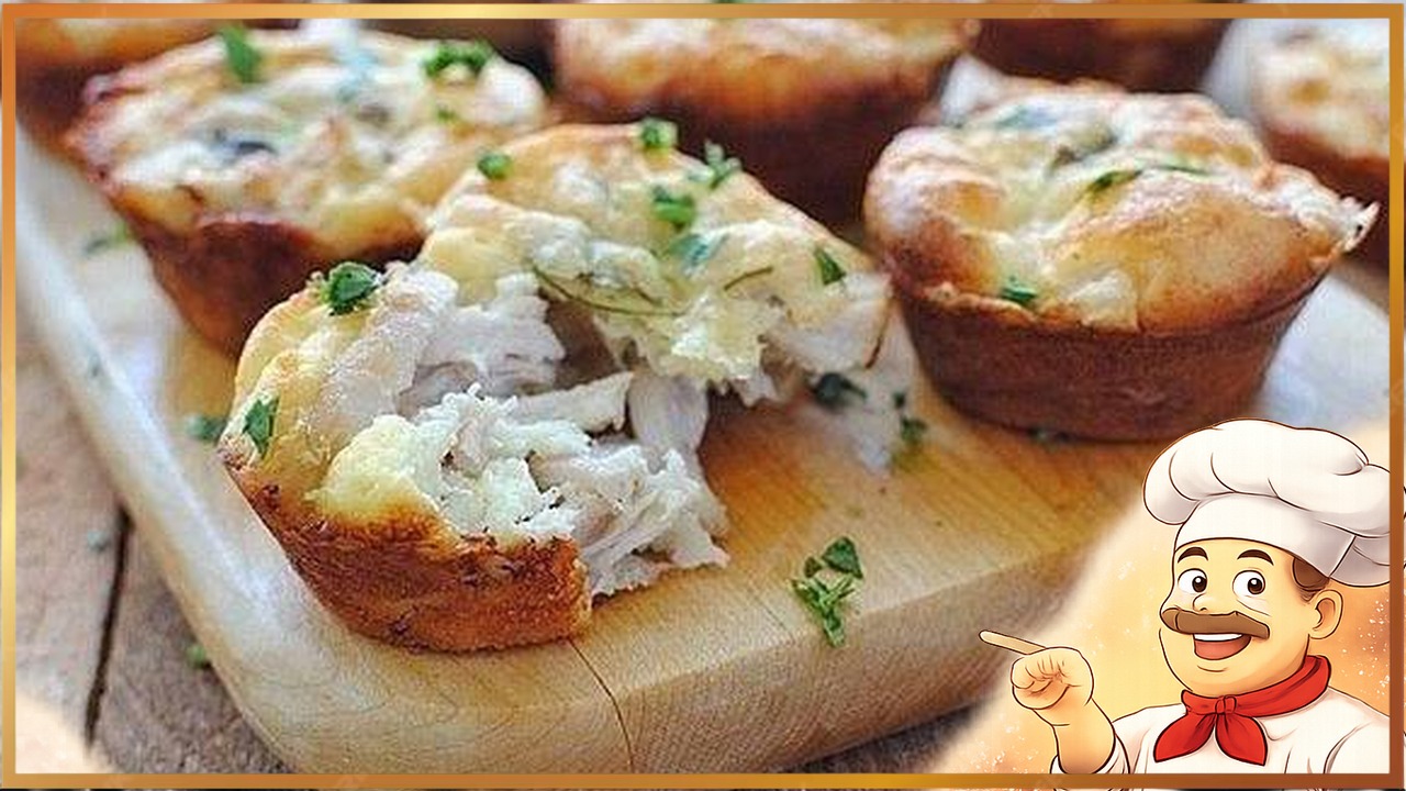 Куриные маффины с сыром