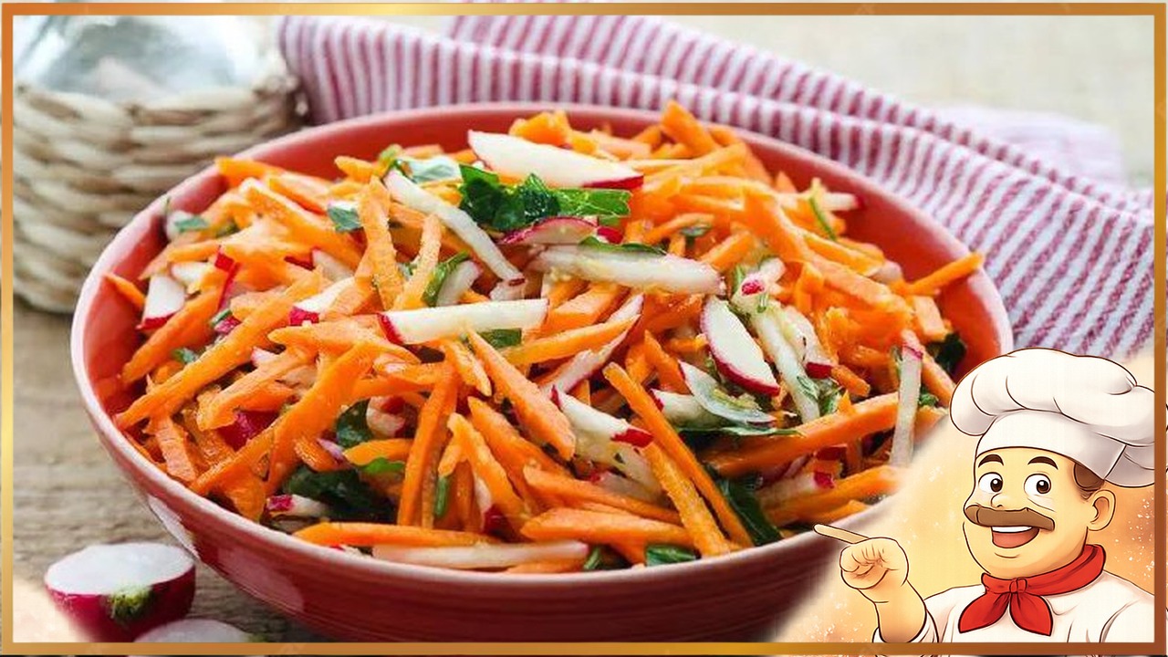Салат из редиски и моркови по-корейски