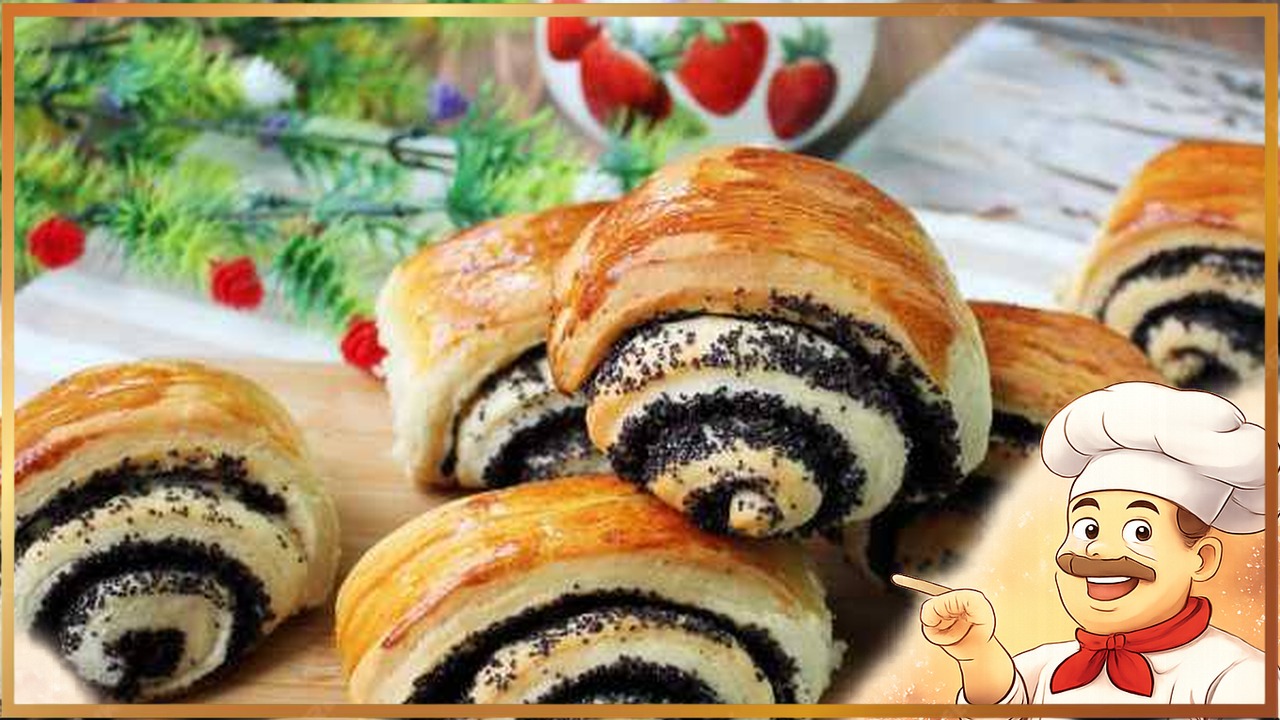 Домашние булочки с маком