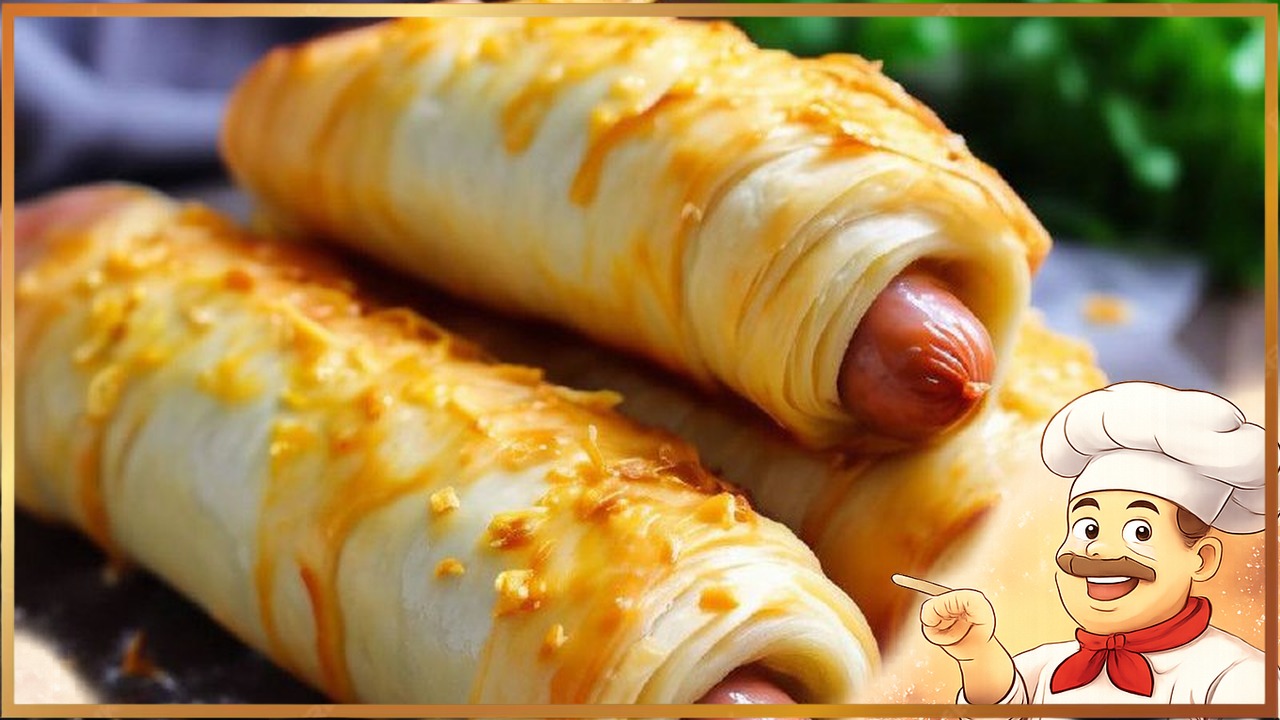 Сосиски с сыром в тесте