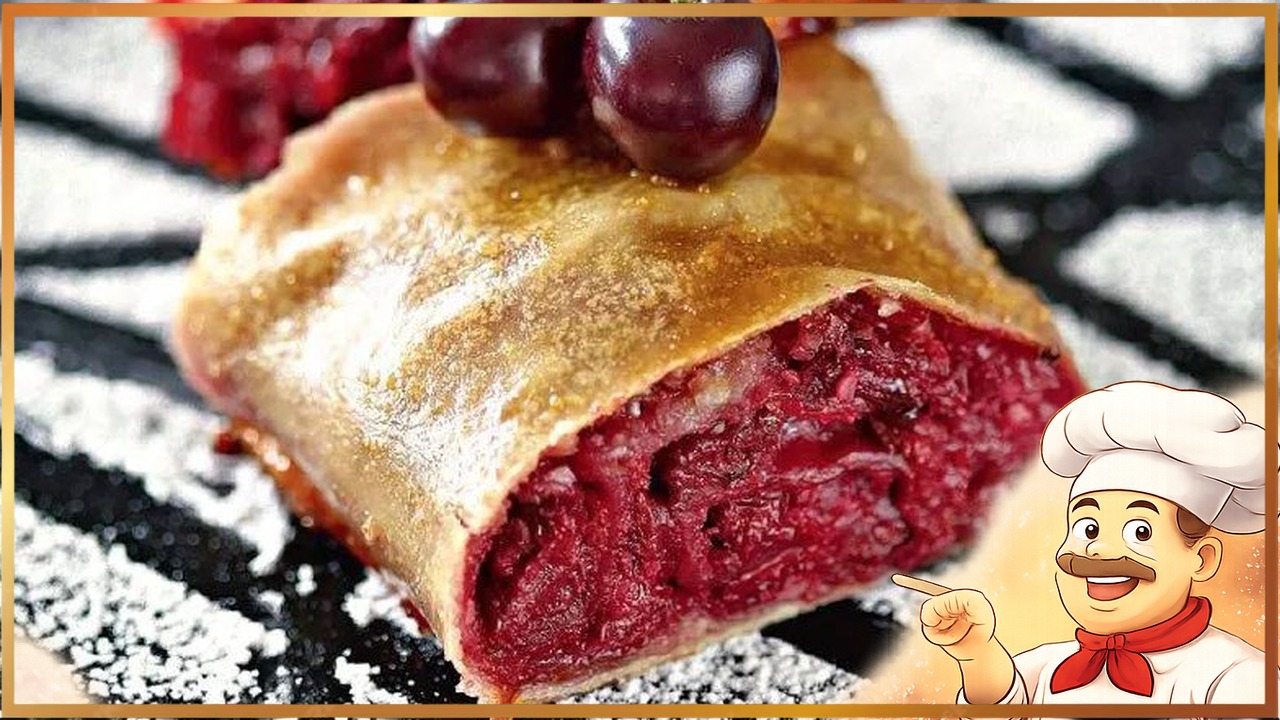 Штрудель с вишней