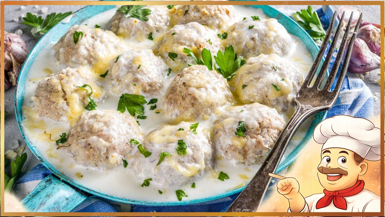 Тефтели в сметанном соусе в духовке