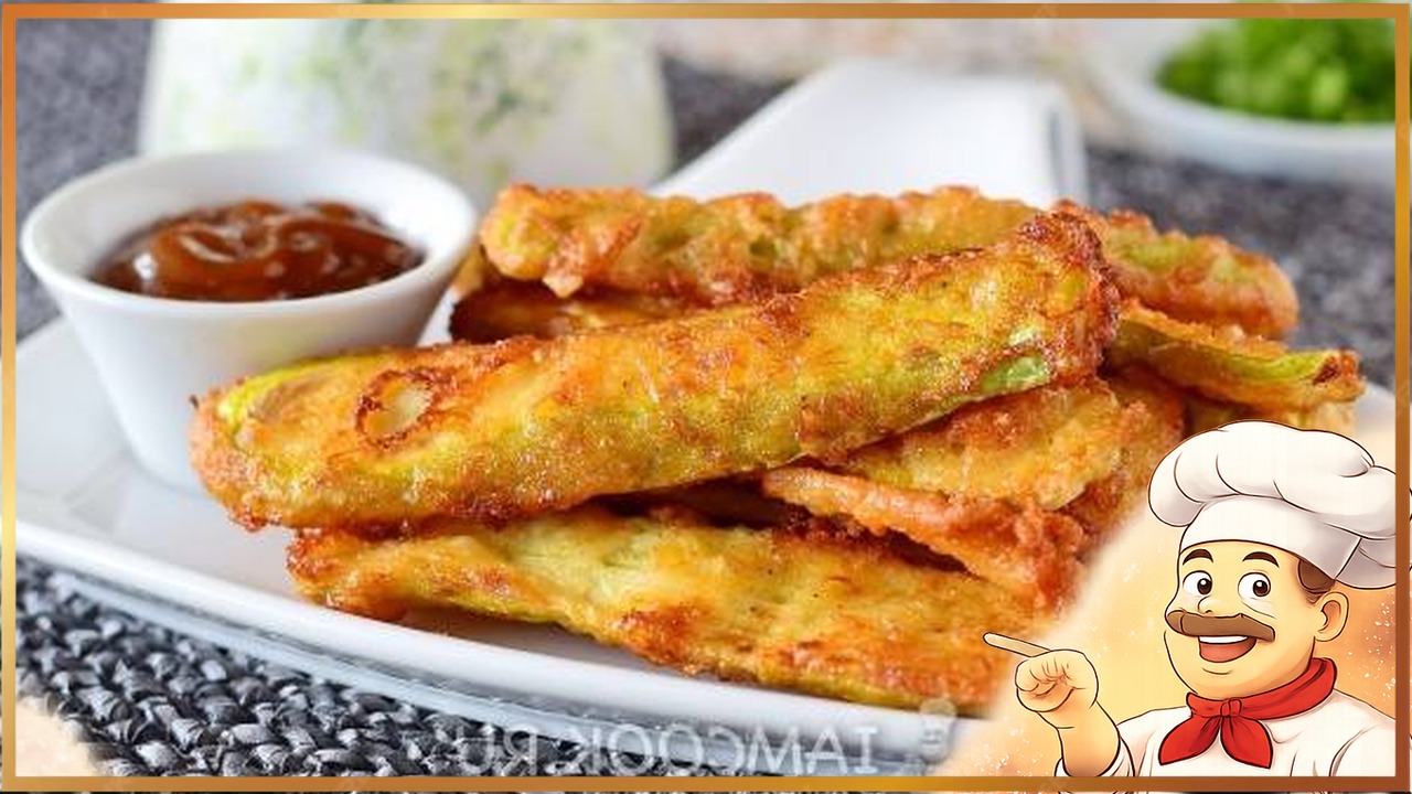 Кабачки в кляре на кефире