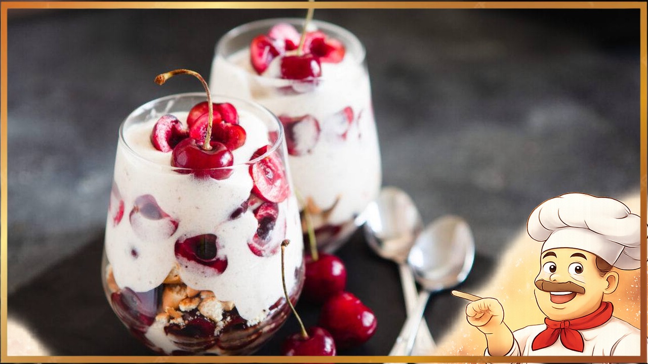 Простой трайфл с вишней