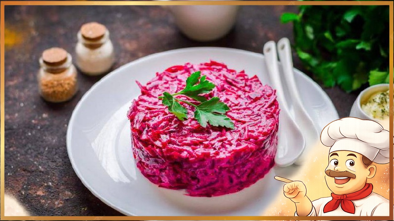 Салат из свеклы и сыра