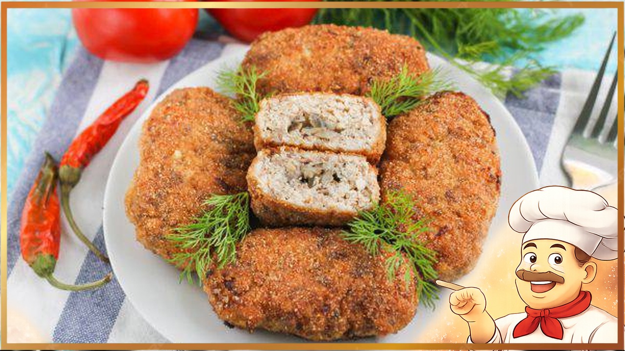 Куриные зразы с грибами