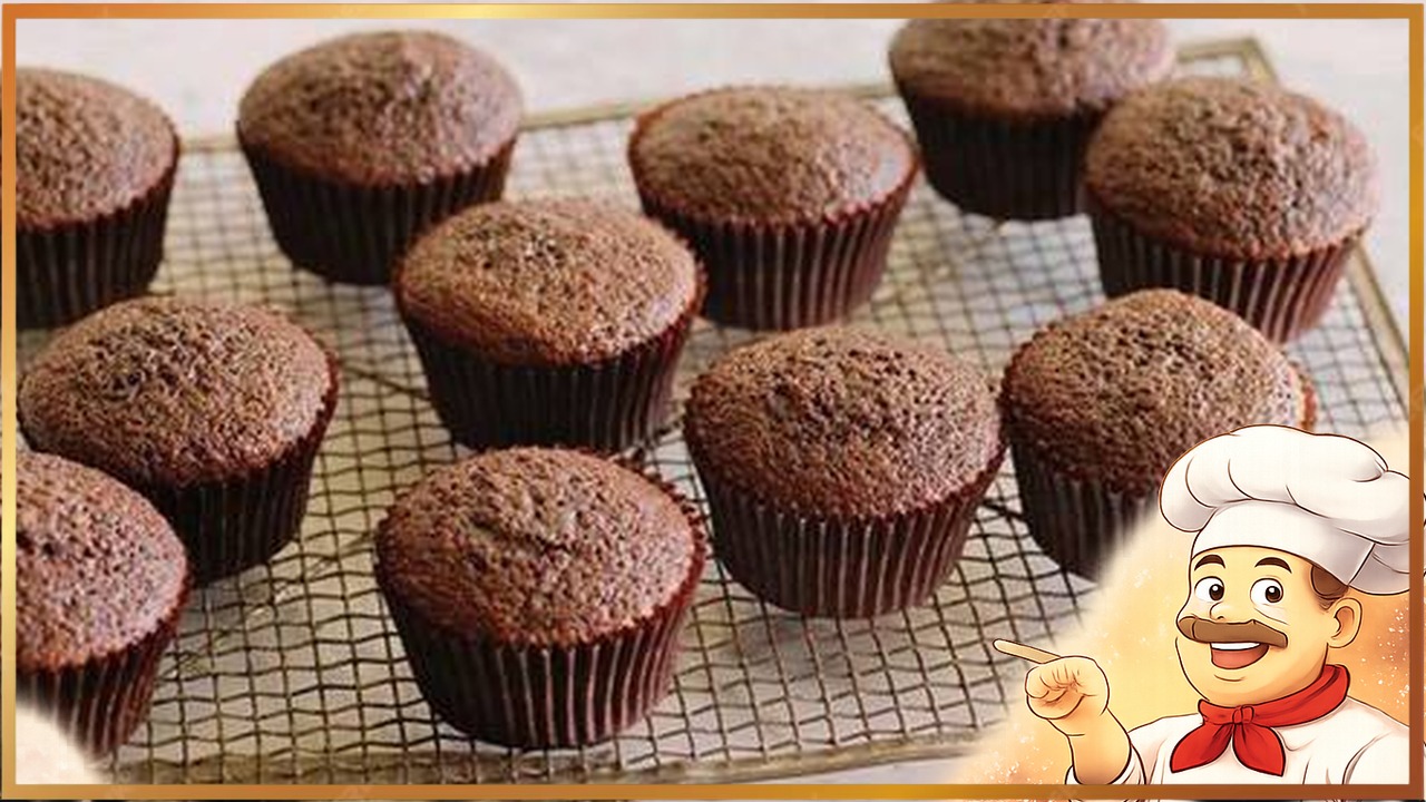 Шоколадные творожные кексы