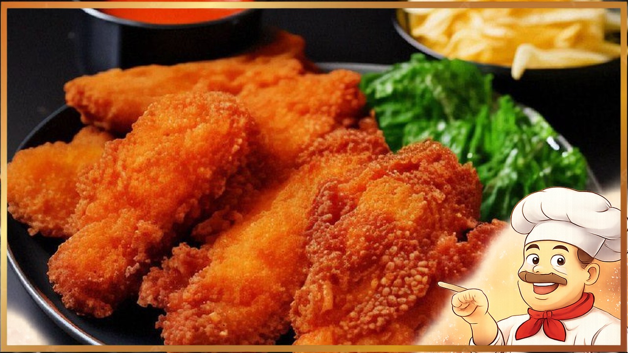Хрустящий куриный шницель