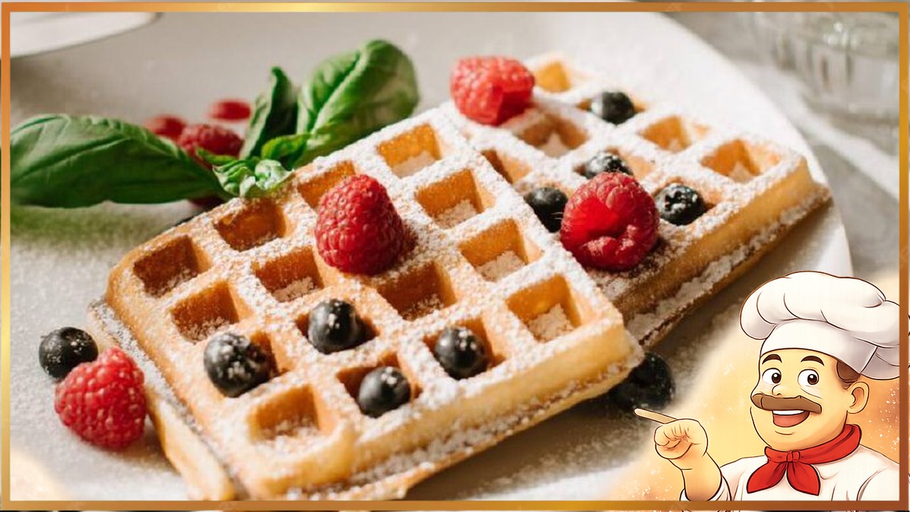 Вафли из слоёного теста