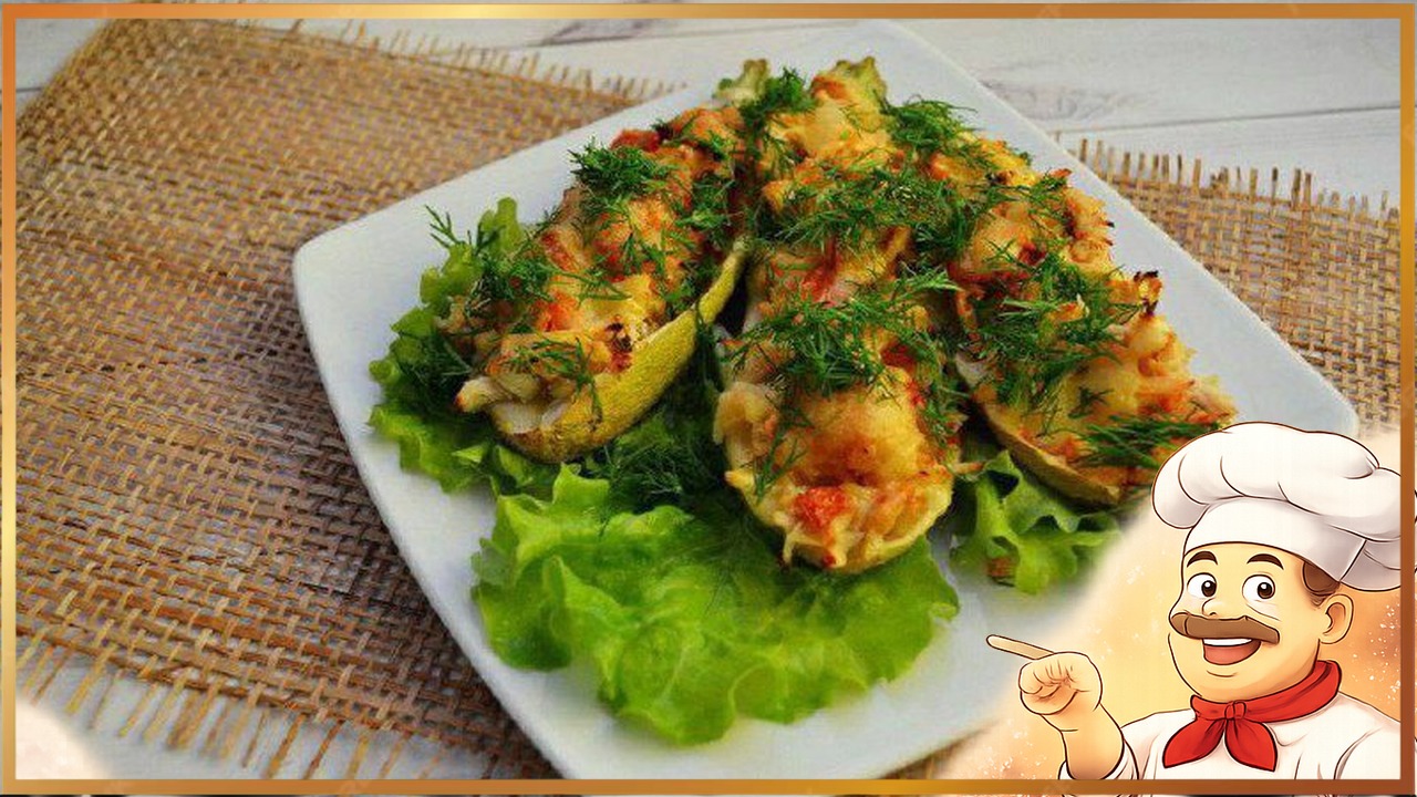Лодочки из кабачков