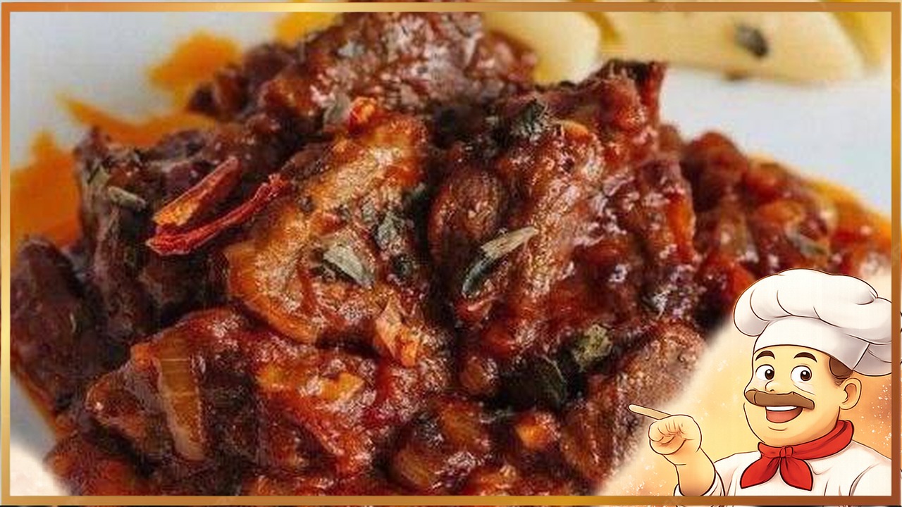 Ароматная говядина в томатном соусе с карри