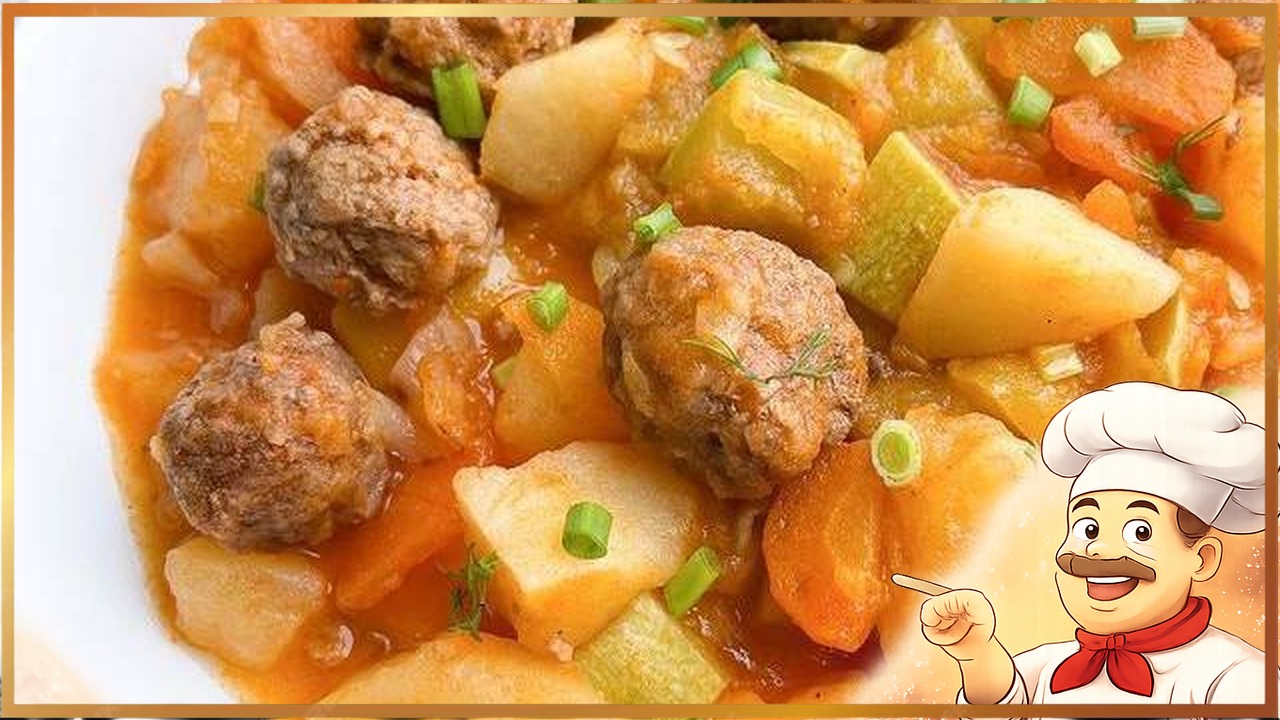 Жаркое с фрикадельками