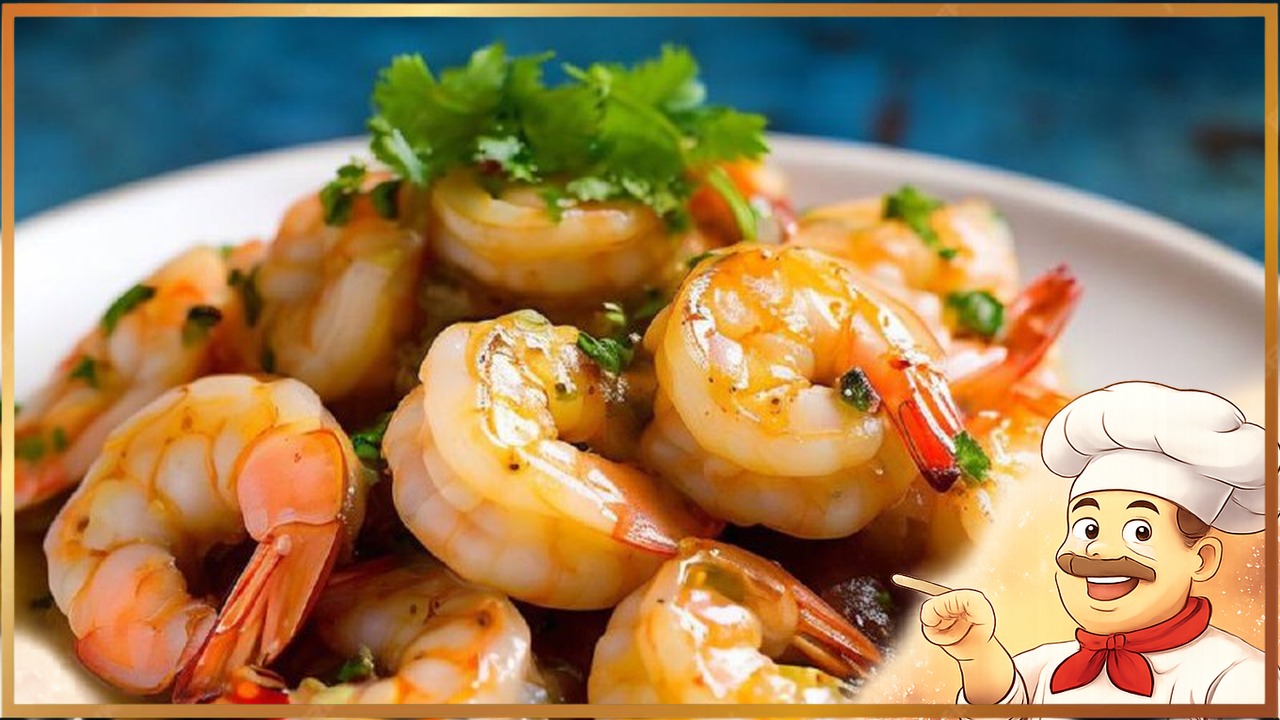 Креветки в чесночном соусе