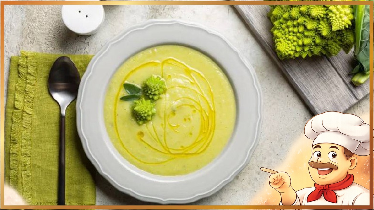 Суп-пюре из капусты романеско