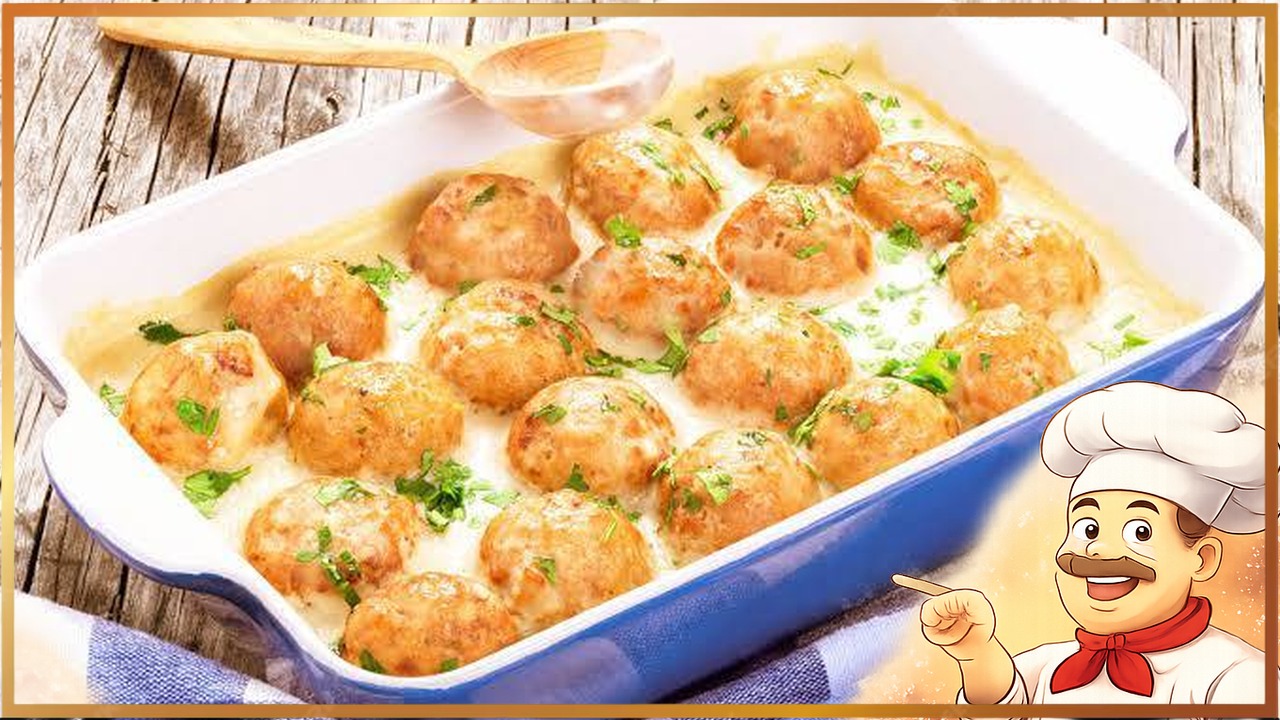 Рыбные фрикадельки в сливочном соусе