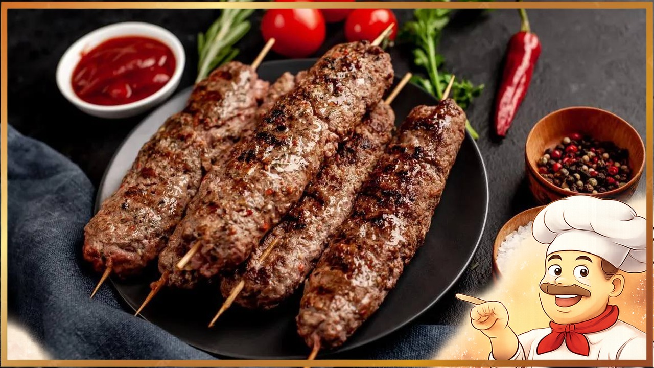 Люля-кебаб из говядины в духовке