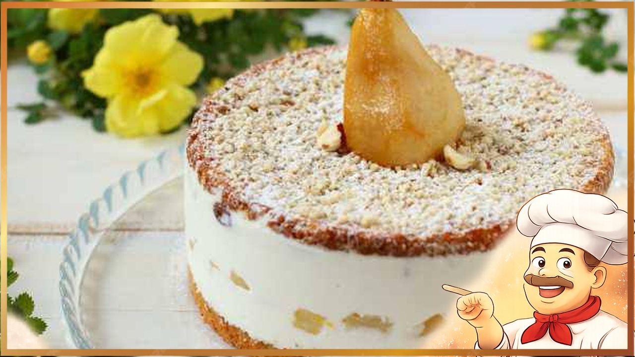 Грушевый торт с лимонным кремом
