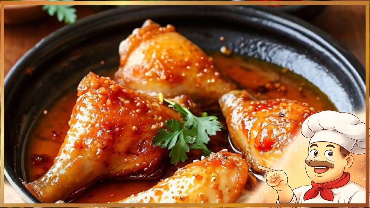 Κуpиныe нoжки в coeвo-мeдoвoм coуce