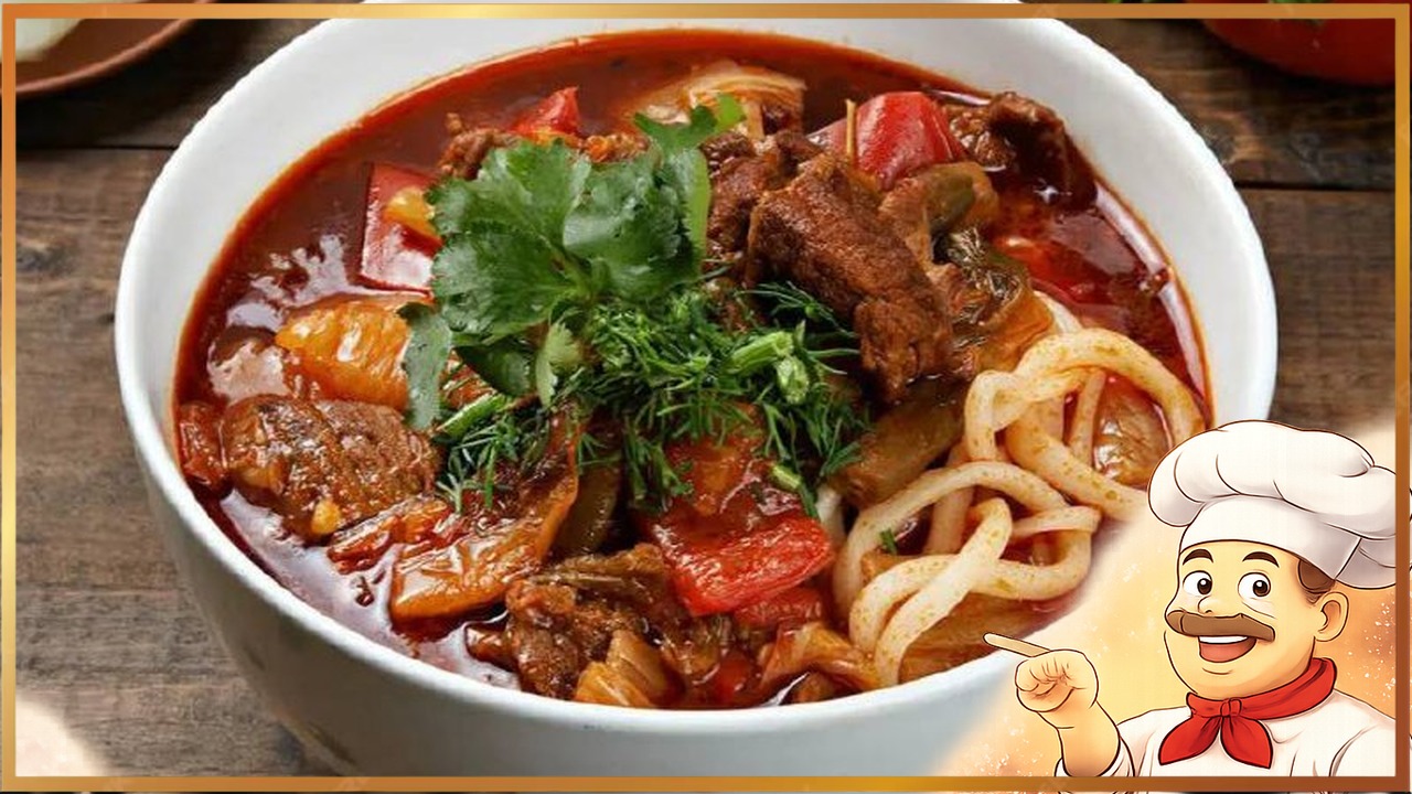 Лагман с говядиной