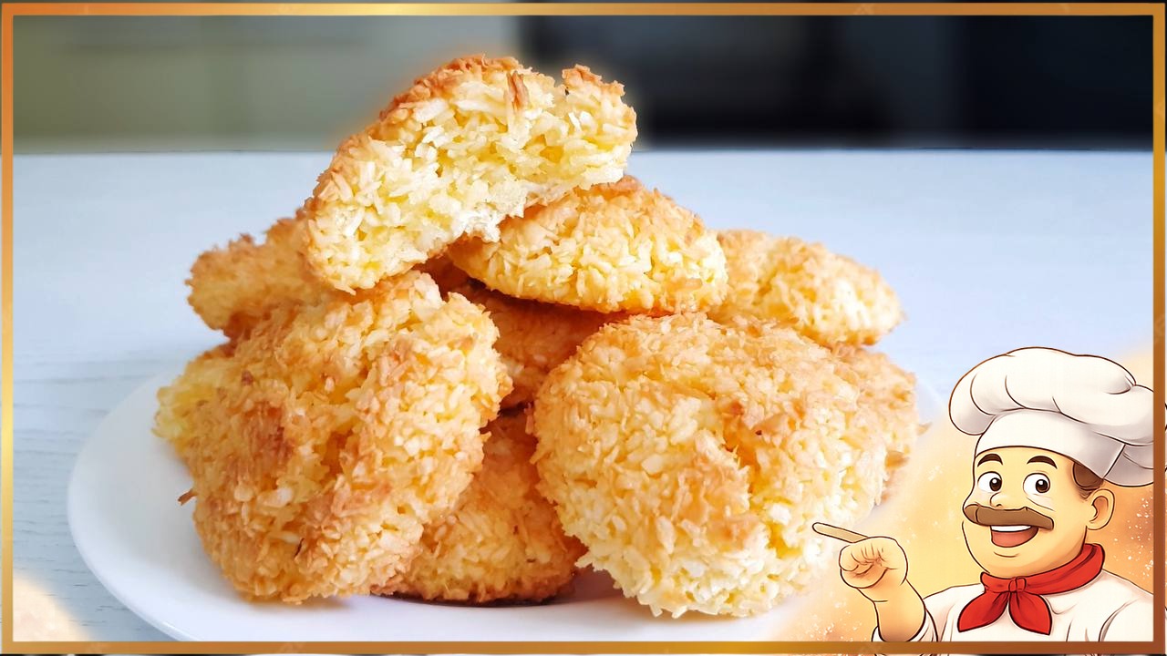 Кокосовое печенье из трех ингредиентов