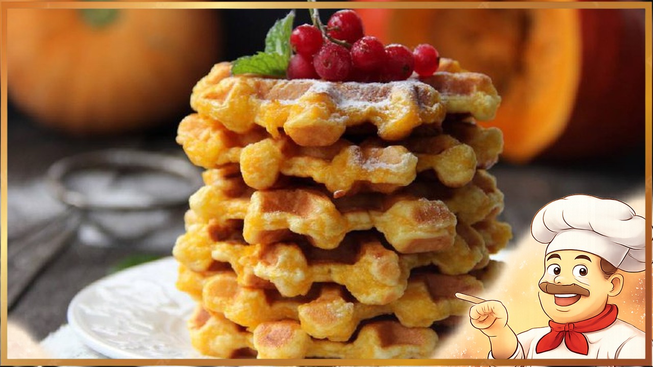 Тыквенные вафли