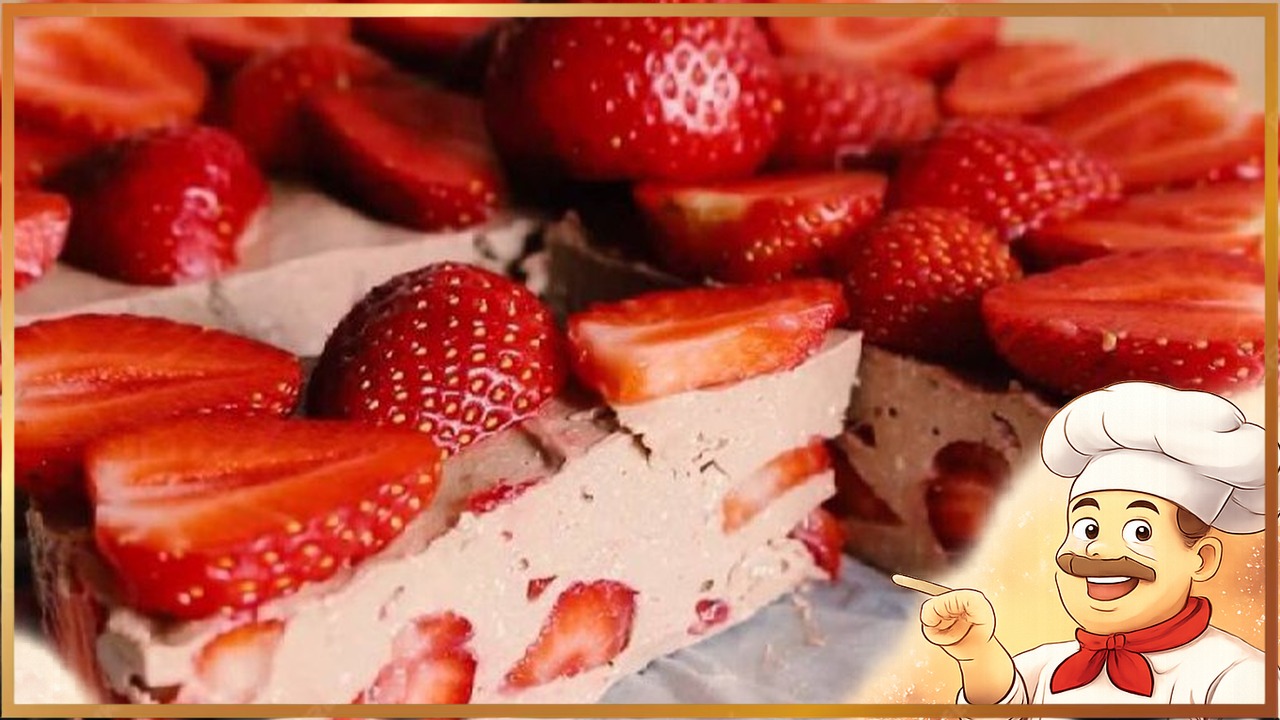 Чизкейк с клубникой