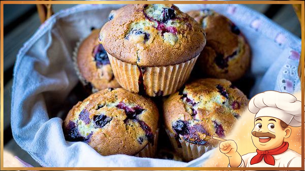 Маффины с черной смородиной