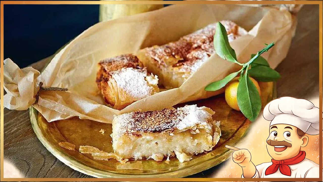 Сладкий греческий пирог «Бугаца»