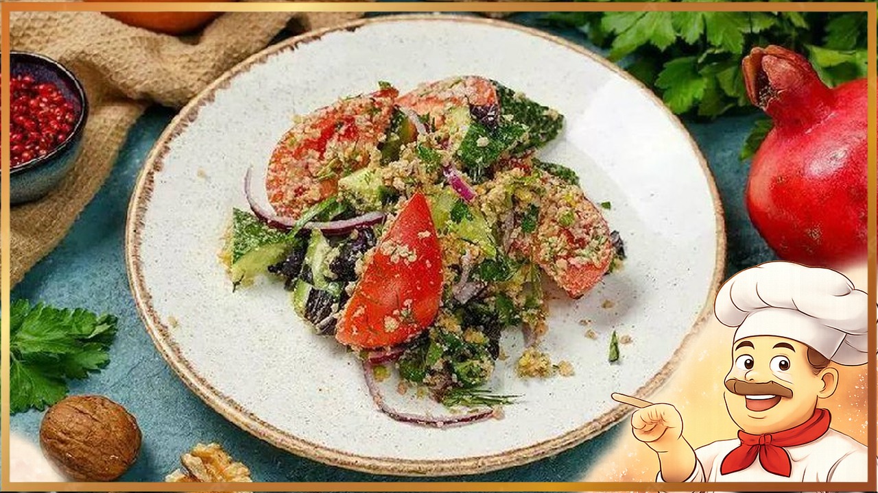 Грузинский салат с помидорами