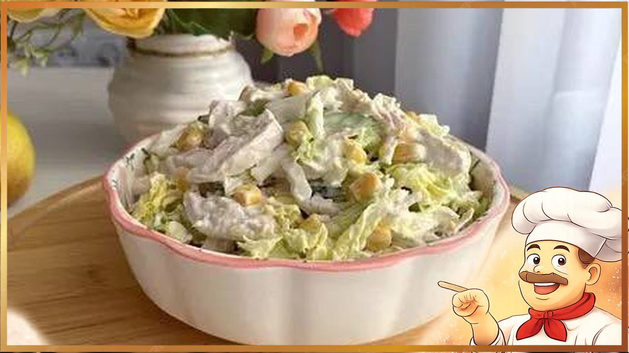 Салат из пекинской капусты с курицей