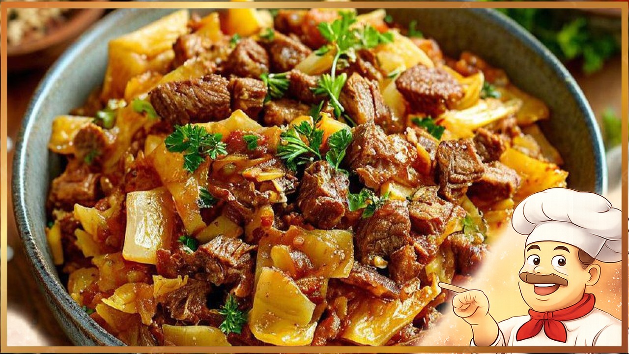 Бигос из свежей капусты с говядиной