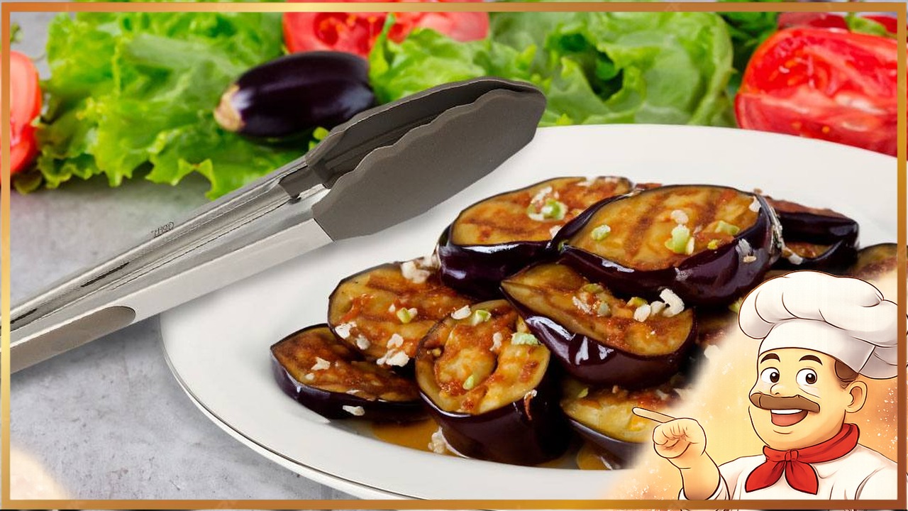 Баклажаны на гриле с чесноком и тимьяном