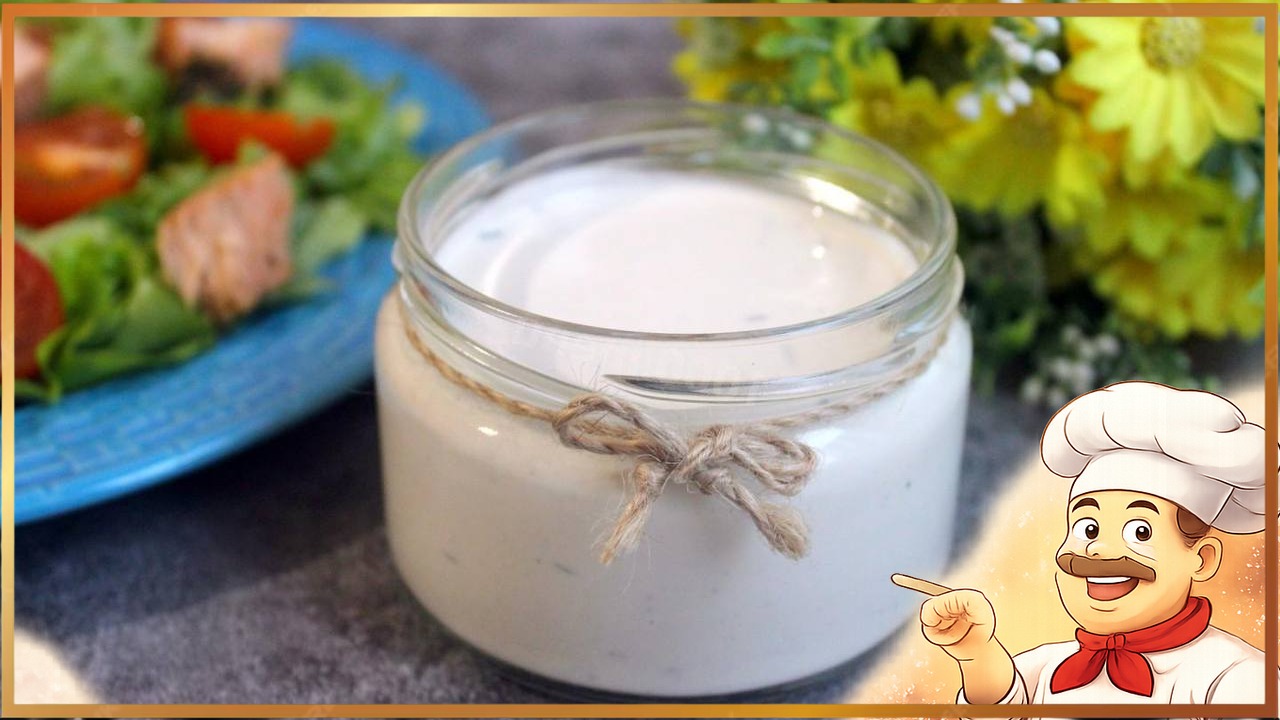 Йогуртовая заправка для салата с горчицей и мёдом