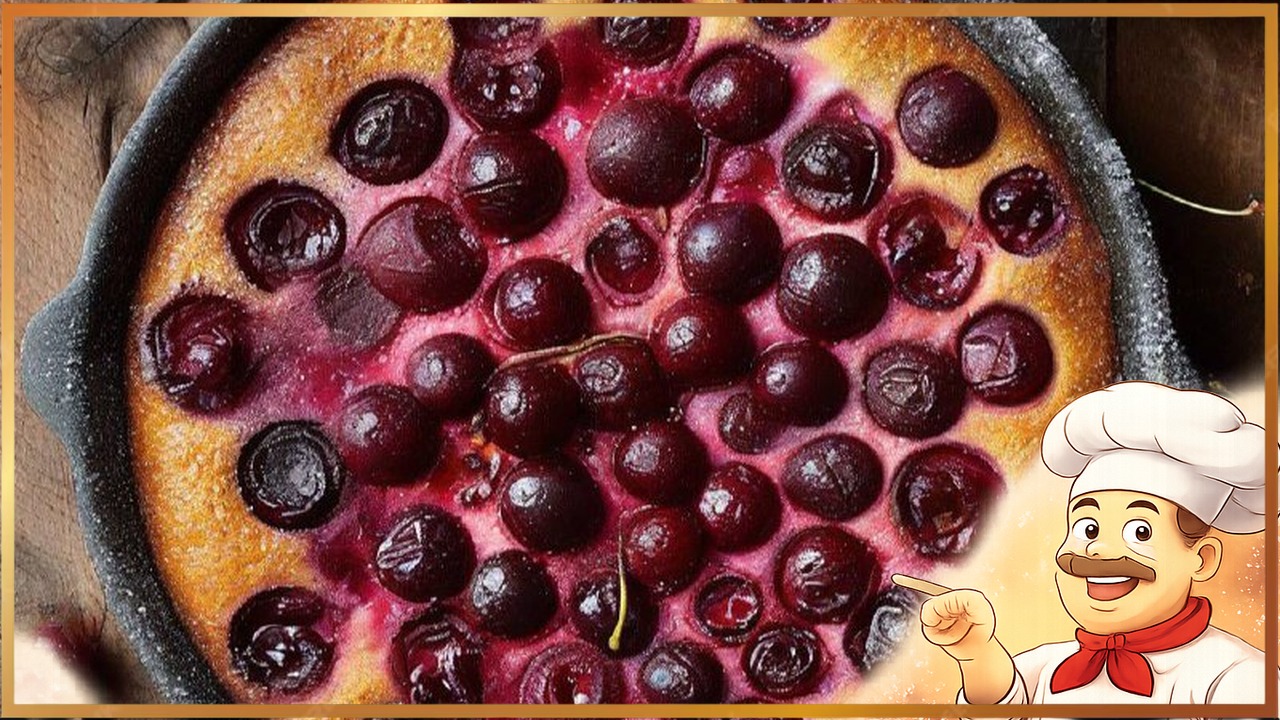 Классический клафути с вишней