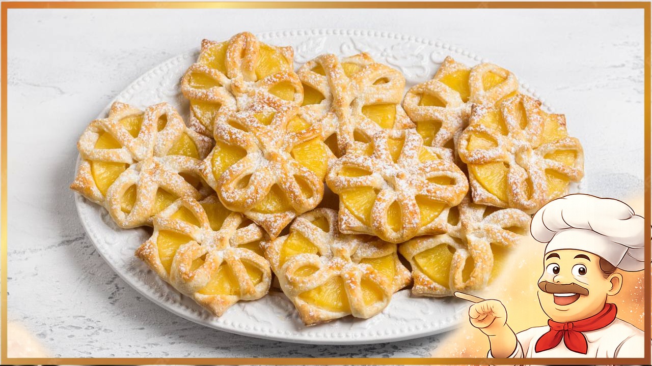 Ананасы в слоеном тесте