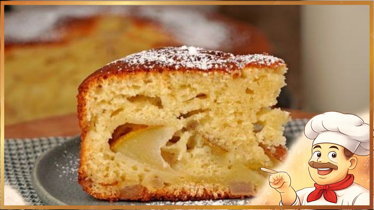 Грушевый пирог на кефире