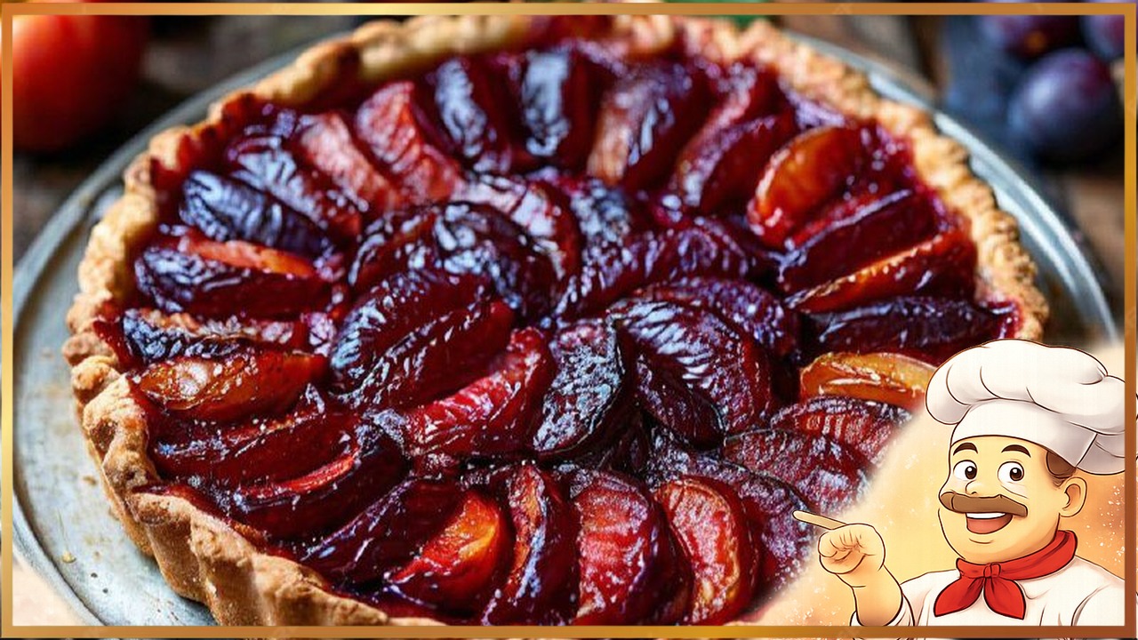 Пирог со сливами