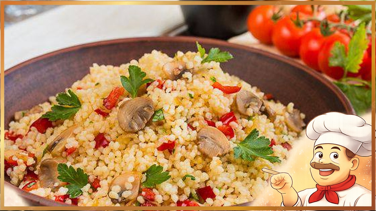 Кускус с грибами